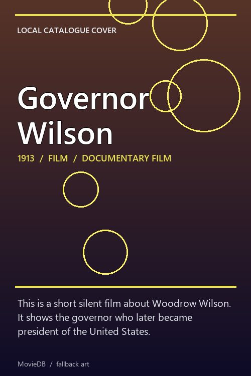 Governor Wilson poster