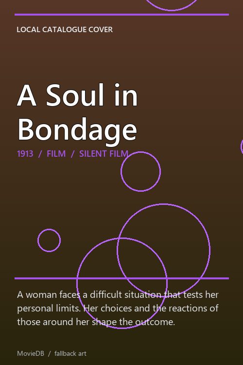 A Soul in Bondage poster