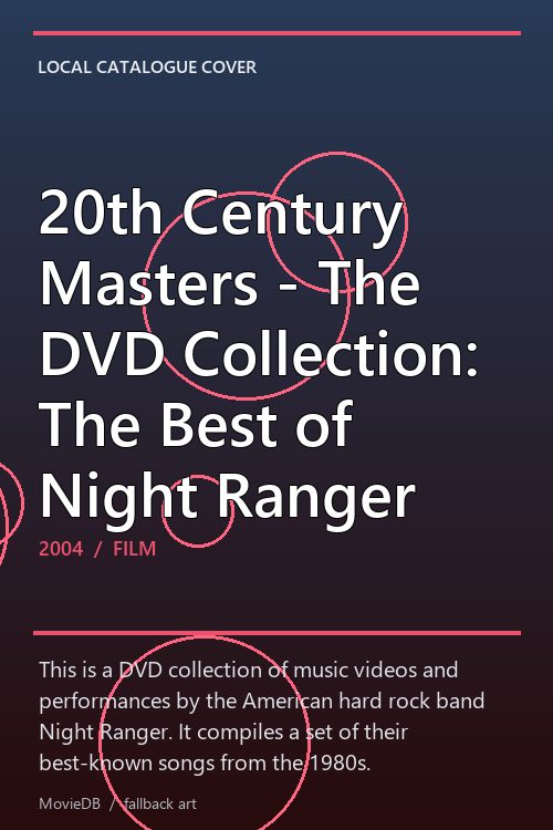 20th Century Masters - The DVD Collection: The Best of Night Ranger poster