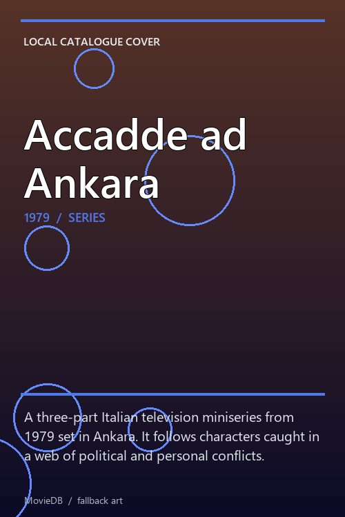 Accadde ad Ankara poster