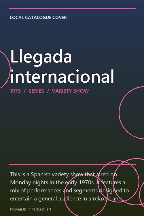Llegada internacional poster