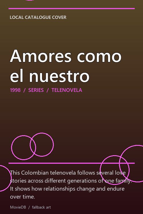 Amores como el nuestro poster