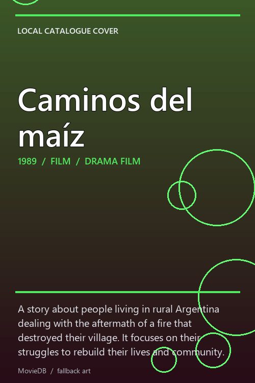 Caminos del maíz poster
