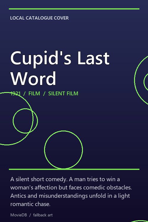 Cupid's Last Word poster