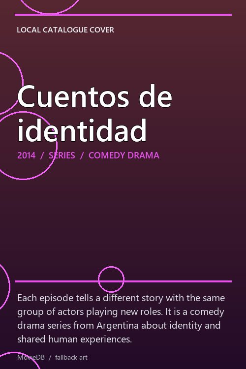 Cuentos de identidad poster