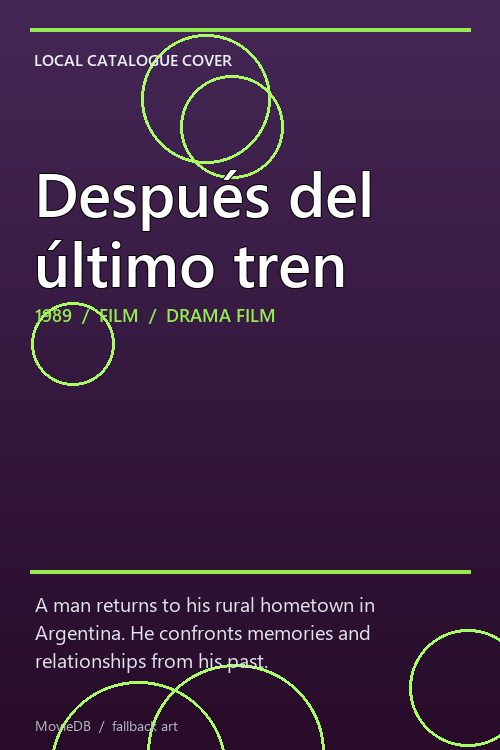 Después del último tren poster