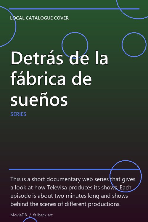 Detrás de la fábrica de sueños poster