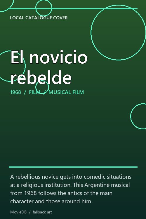 El novicio rebelde poster