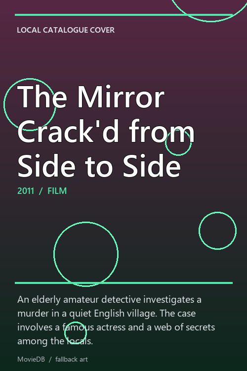 The Mirror Crack'd from Side to Side poster