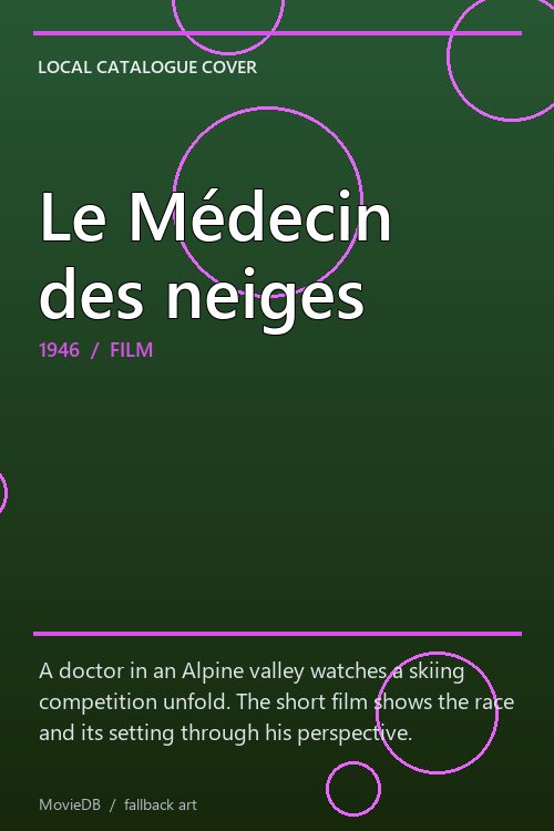 Le Médecin des neiges poster