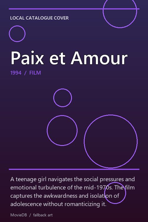 Paix et Amour poster