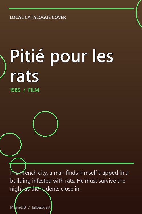 Pitié pour les rats poster