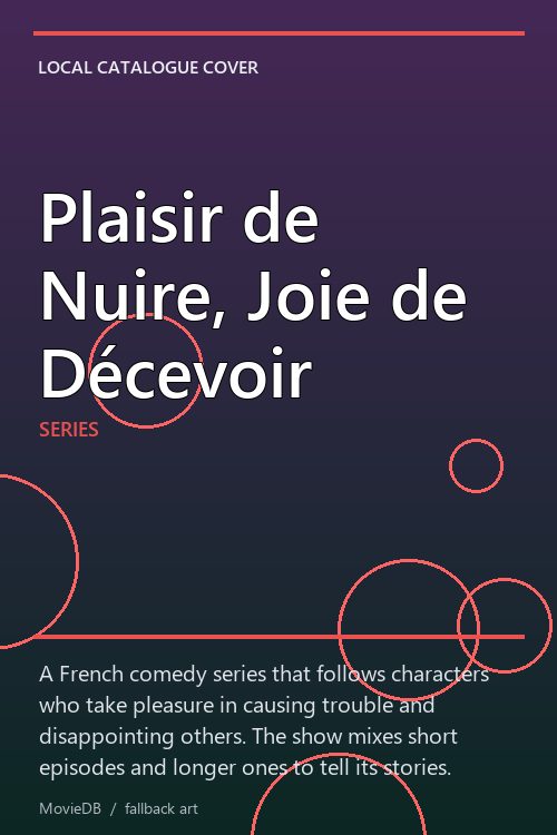 Plaisir de Nuire, Joie de Décevoir poster
