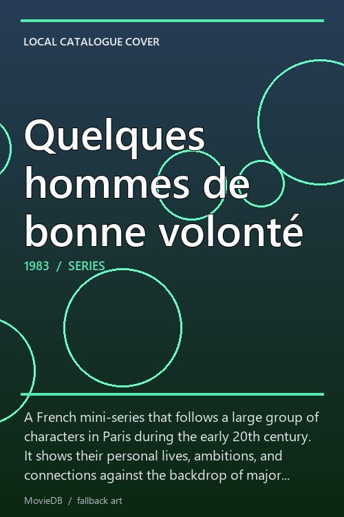 Quelques hommes de bonne volonté poster