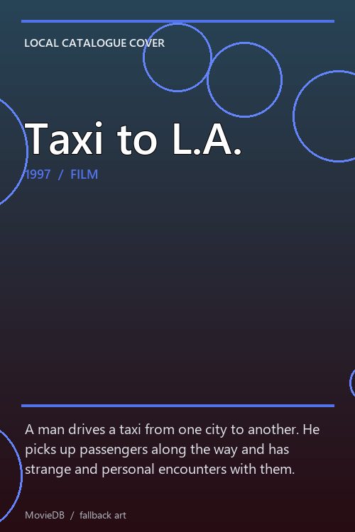 Taxi to L.A. poster