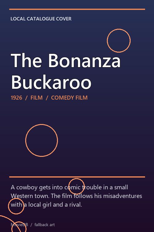 The Bonanza Buckaroo poster