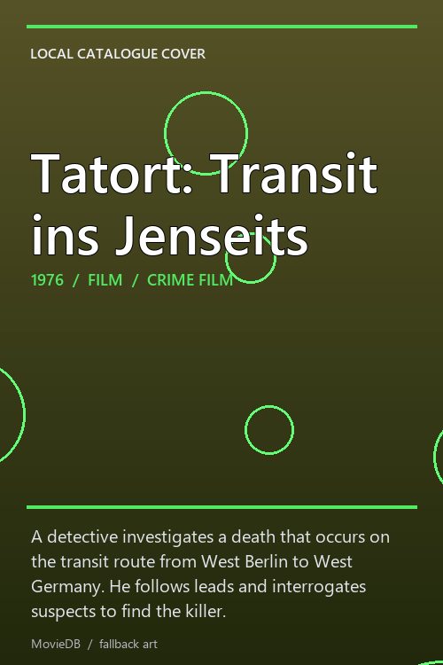 Tatort: Transit ins Jenseits poster