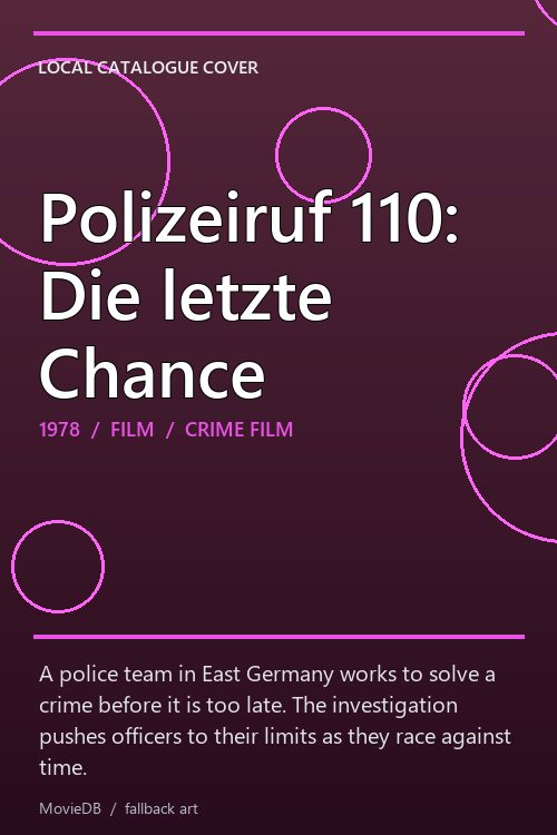 Polizeiruf 110: Die letzte Chance poster