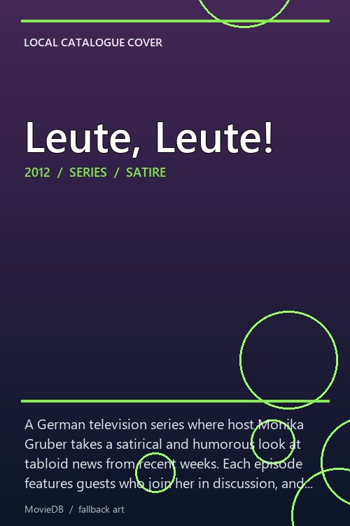 Leute, Leute! poster
