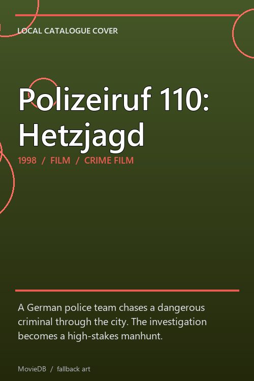Polizeiruf 110: Hetzjagd poster