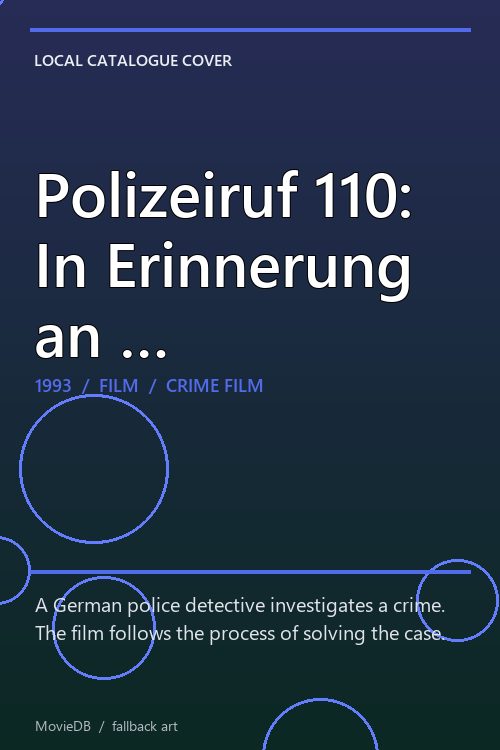 Polizeiruf 110: In Erinnerung an … poster