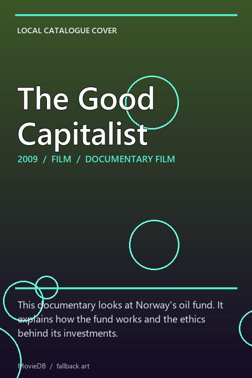 The Good Capitalist poster