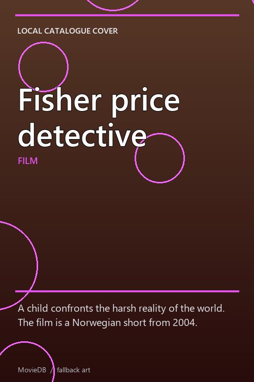 Fisher price detective poster