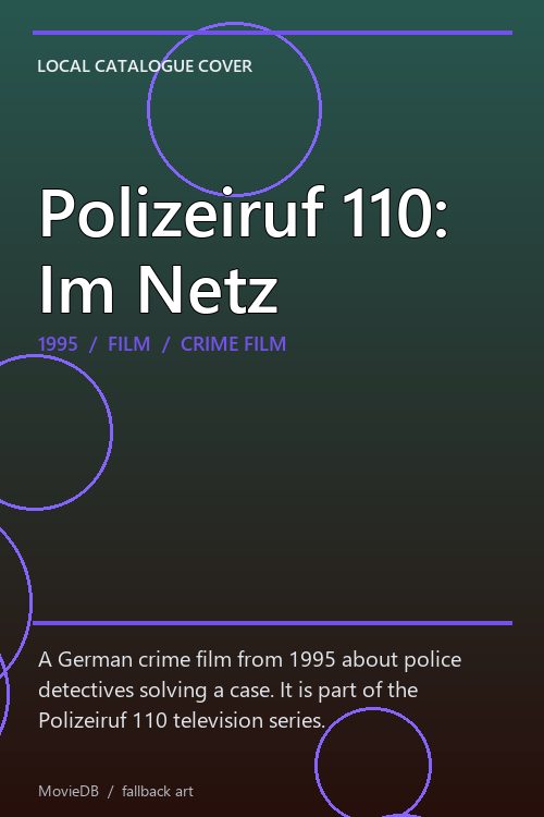Polizeiruf 110: Im Netz poster