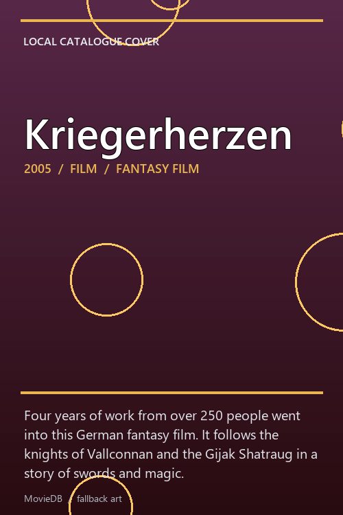 Kriegerherzen poster