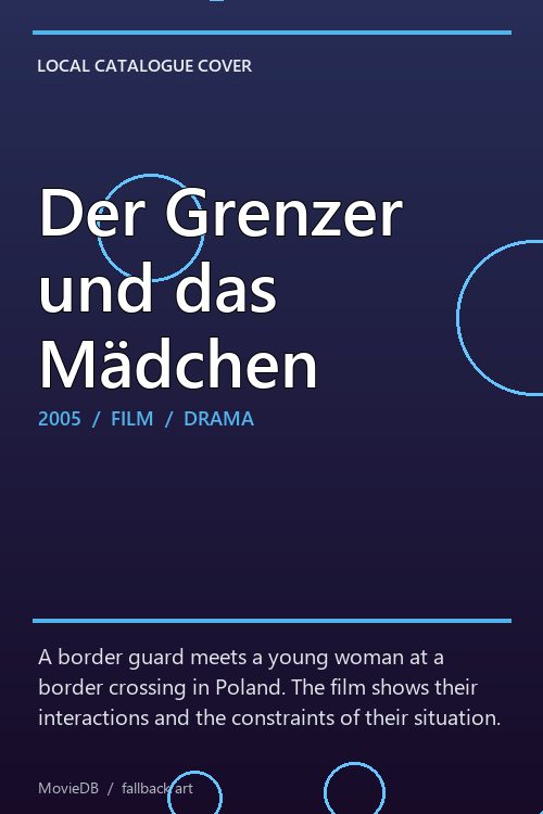 Der Grenzer und das Mädchen poster