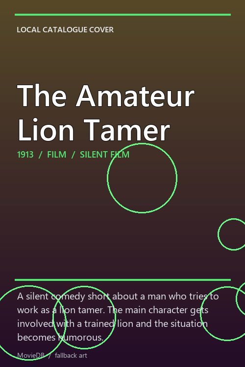The Amateur Lion Tamer poster