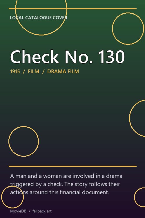 Check No. 130 poster