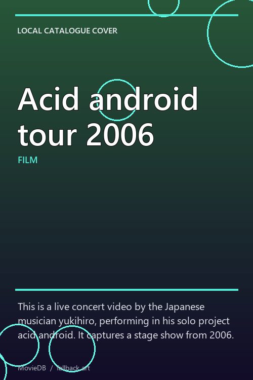 Acid android tour 2006 poster