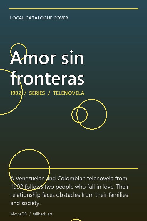 Amor sin fronteras poster
