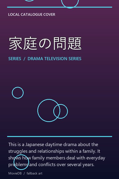 家庭の問題 poster