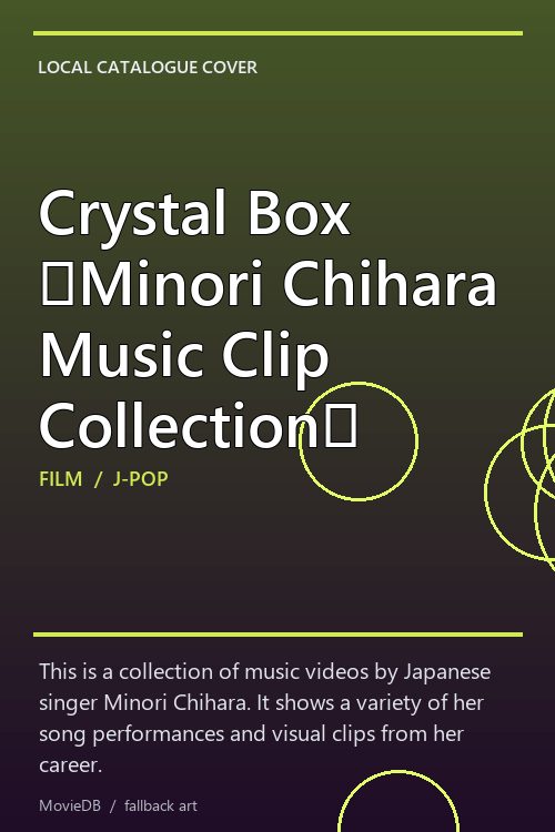 Crystal Box 〜Minori Chihara Music Clip Collection〜 poster