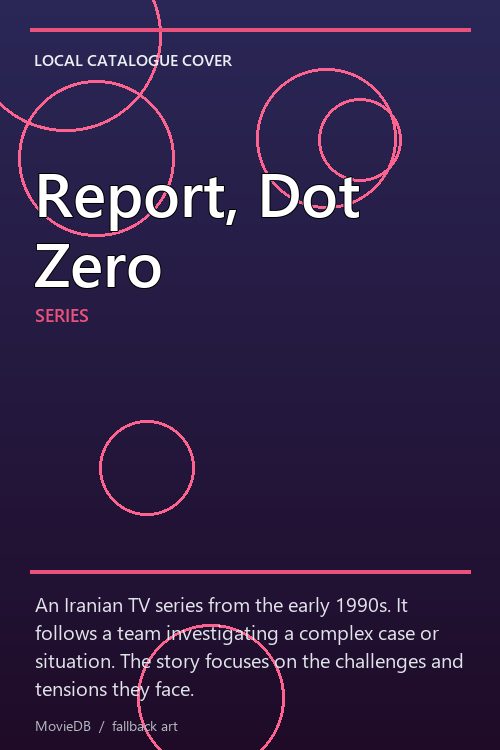 Report, Dot Zero poster