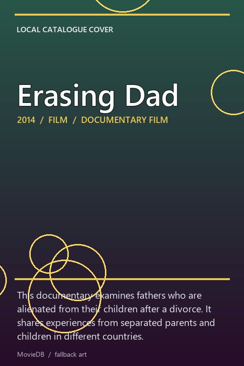 Erasing Dad poster