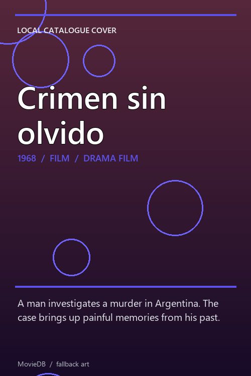Crimen sin olvido poster