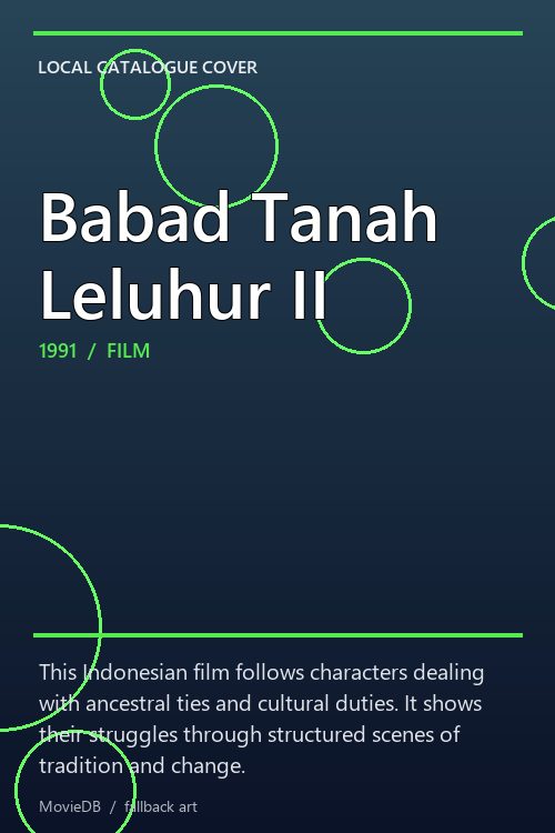 Babad Tanah Leluhur II poster