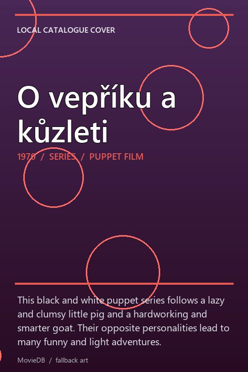 O vepříku a kůzleti poster