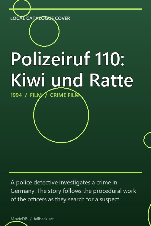 Polizeiruf 110: Kiwi und Ratte poster