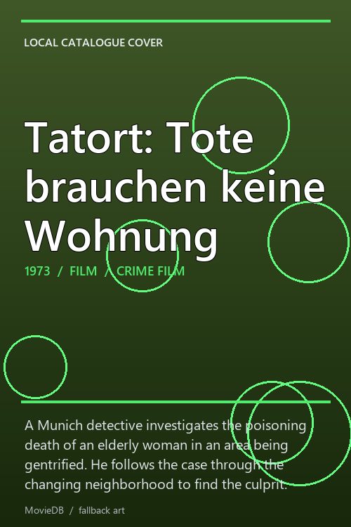 Tatort: Tote brauchen keine Wohnung poster