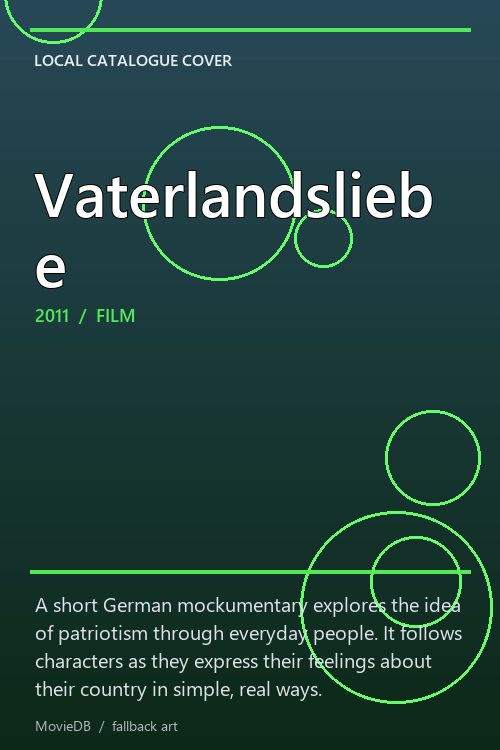 Vaterlandsliebe poster