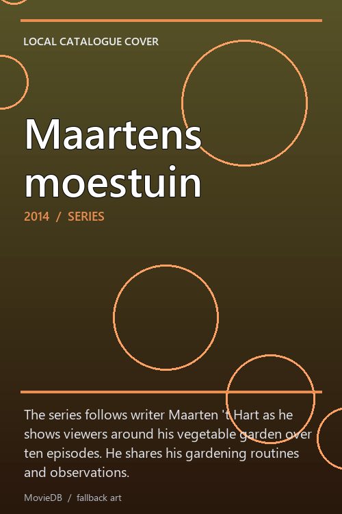 Maartens moestuin poster