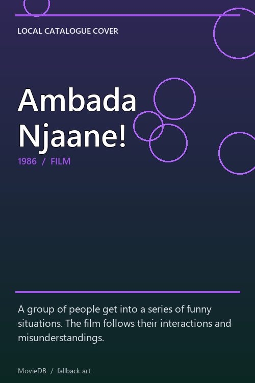 Ambada Njaane! poster