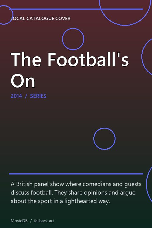 The Football's On poster