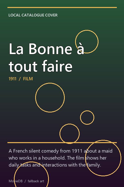 La Bonne à tout faire poster