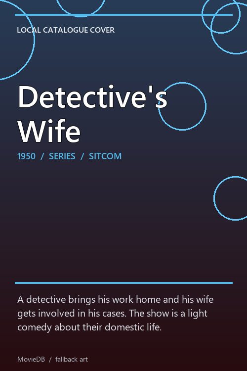 Detective's Wife poster