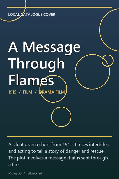 A Message Through Flames poster